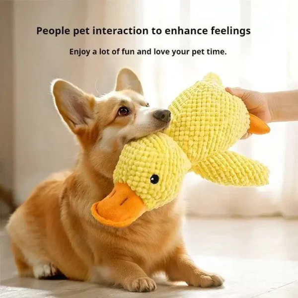 Squeaky Plush Duck Dog Chew Toy