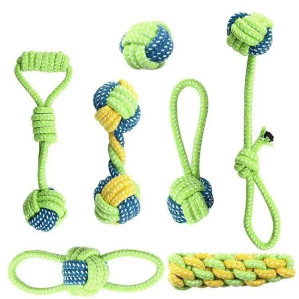 Interactive Cotton Rope Chew Toy for Small and Large Dogs